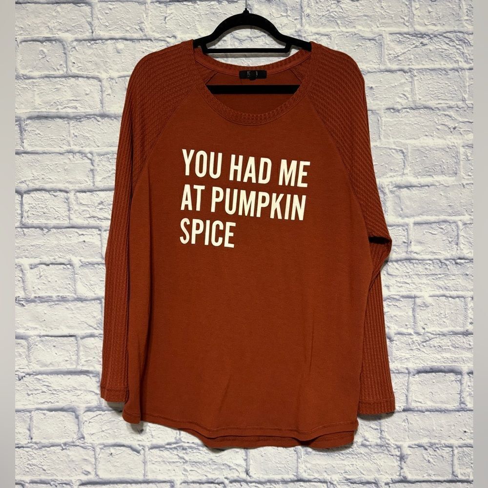 💜 Modern canvas You had me at pumpkin spice long sleeve top
